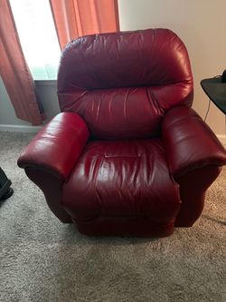 Leather recliner
