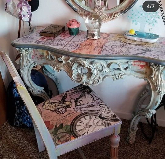 Custom Alice In Wonder Land Girls Bedroom Set.