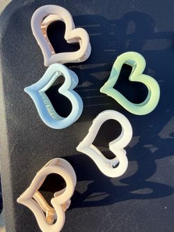 HEART HAIR CLIPS
