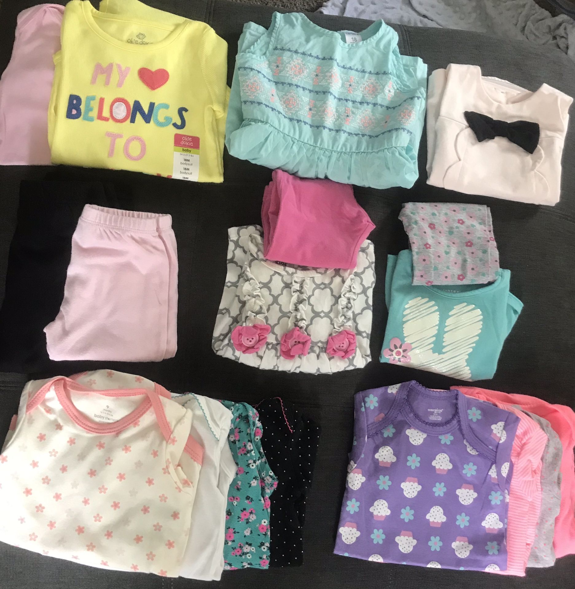 Baby girl clothes 9-18 months