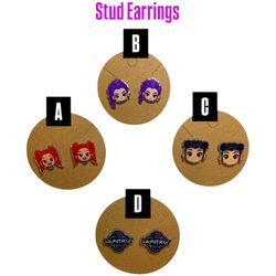 K Pop Demon Hunters Stainless Steel Stud Earrings