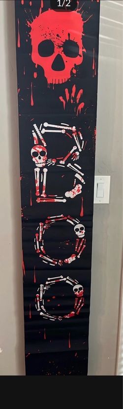 Halloween porch banner 12x71