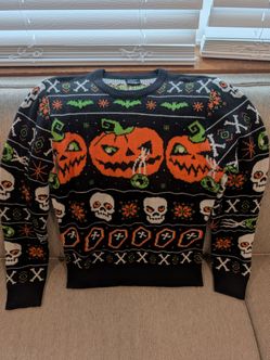 Halloween Christmas Sweater Mens Medium