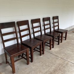 Solid Wood Dining Chairs, Price Per Each