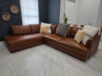 Leather couch