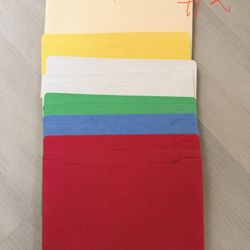 2. Smead File Jacket, Reinforced Straight-Cut Tab, 2" Expansion, Letter Size, UPC 75688 - total of 12 - Price For All