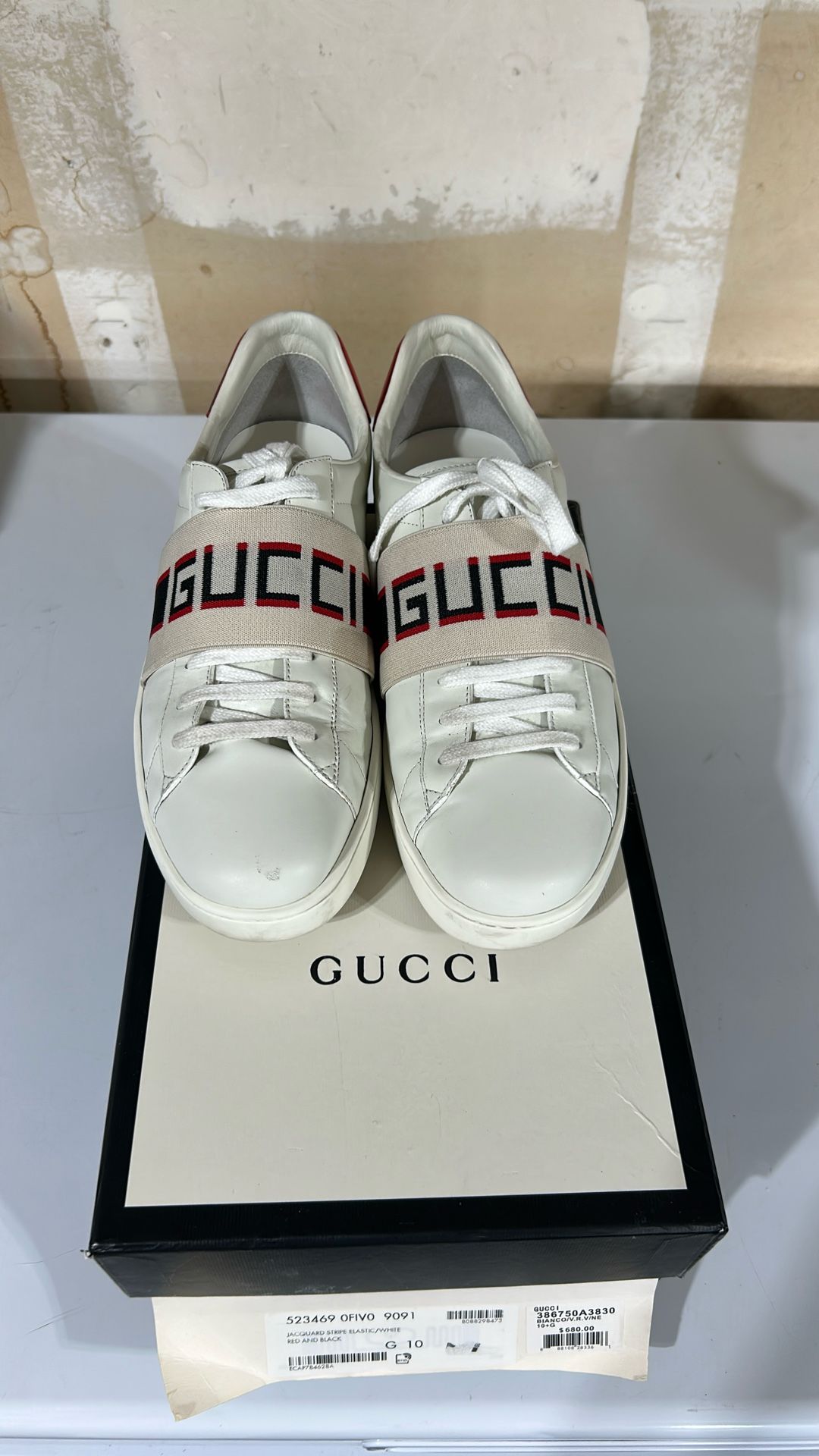 Gucci Jacquard Stripe Elastic Sneaker