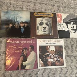 Vinyl records Rolling Stones, Marvin Gaye, Elton John etc..