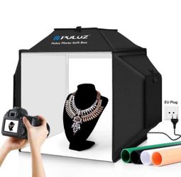 Product Photography Bundle – PULUZ Light Box + Rotating Display Stand