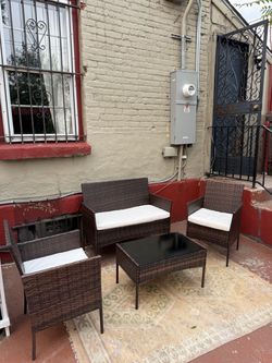 Outdoor Wicker Patio Furniture Set – 4 Pieces