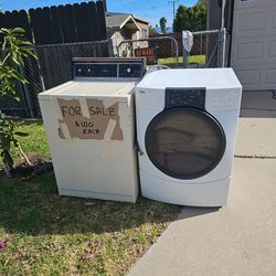 Washer and gas dryer