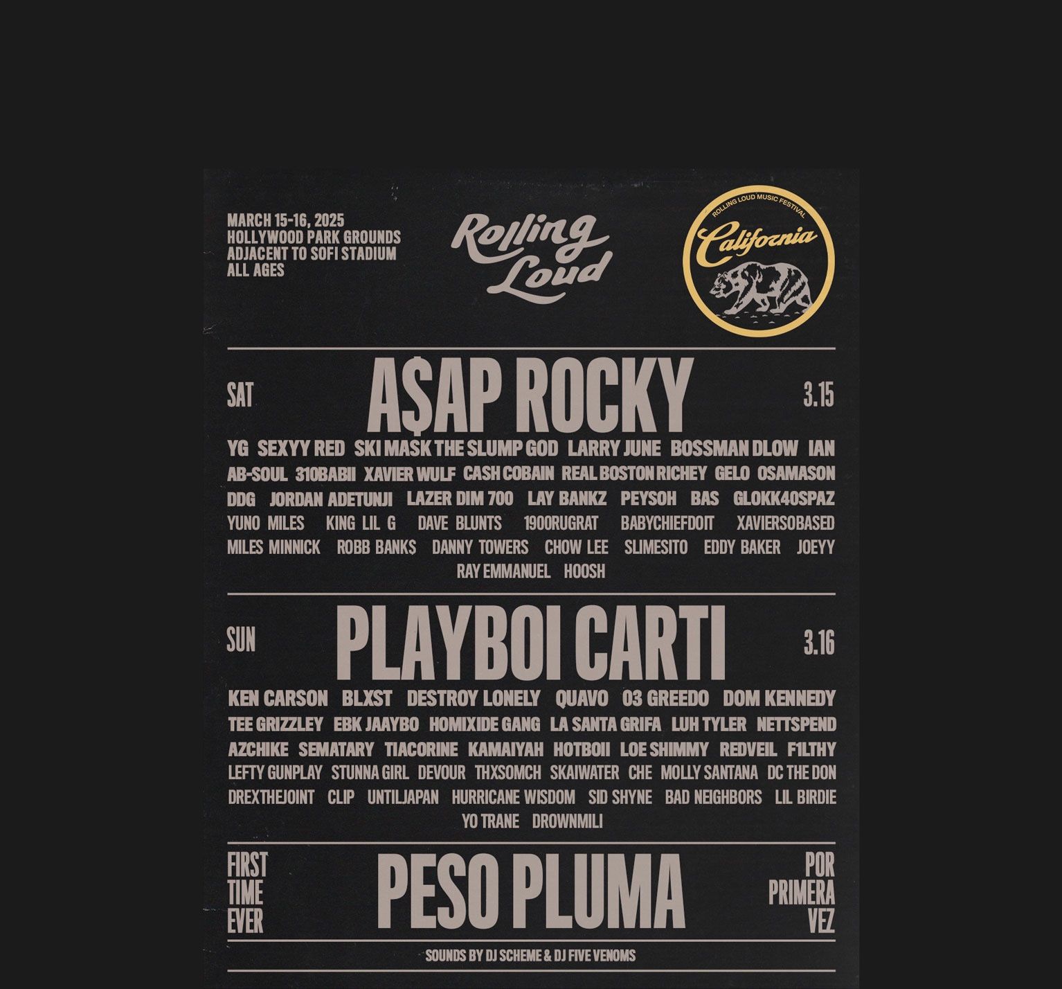 Playboi Carti Rx Peso Rolling Loud Ticket