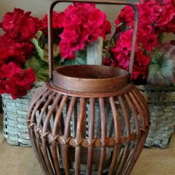 Wood Lantern Candle Holder