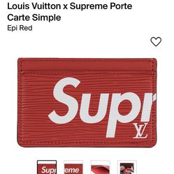 Supreme LV Card Case. 