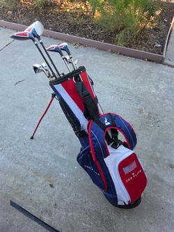 Top Flite 10-Piece Golf Set White/Red/Navy Mens RH