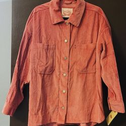 Levi's Women's Bull Twill Cotton Shirt Shacket 
