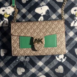 Anne Klein Brown and Green bag