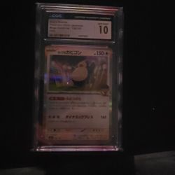 CGC 10 Snorlax 136/193 Holo Pokémon Card Gem Mint Slab