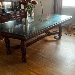 Dinning Table And Matching Cabinet 