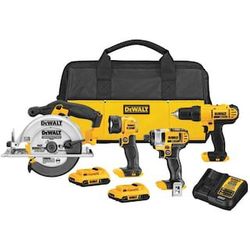 4 Peice Dewalt Combo Kit Impact