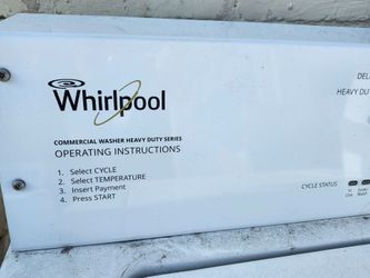 Whirlpool Commercial coin op washer