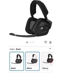 CORSAIR VOID RGB ELITE Wireless Gaming Headset – 7.1 Surround Sound – Omni-Directional Microphone – Microfiber Mesh Earpads – Up to 40ft Range – iCUE 