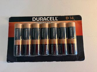 Pack of 14 Duracell D Batteries NIB