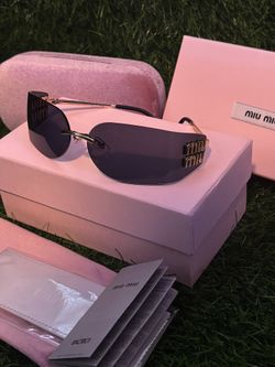 Black Rimless Sunglasses