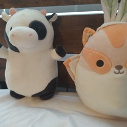 Sugar Glider And Hugme Cow Squishmallow 