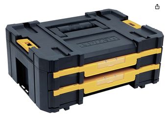 DEWALT TSTAK Tool Storage Organizer with Double Drawers, Holds Up to 16.5 lbs. (DWST17804)