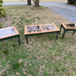 Green Glass Coffee Tables