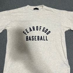 Fear Of God Baseball T- Shirt- Large