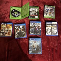 xbox games & ps4 games 