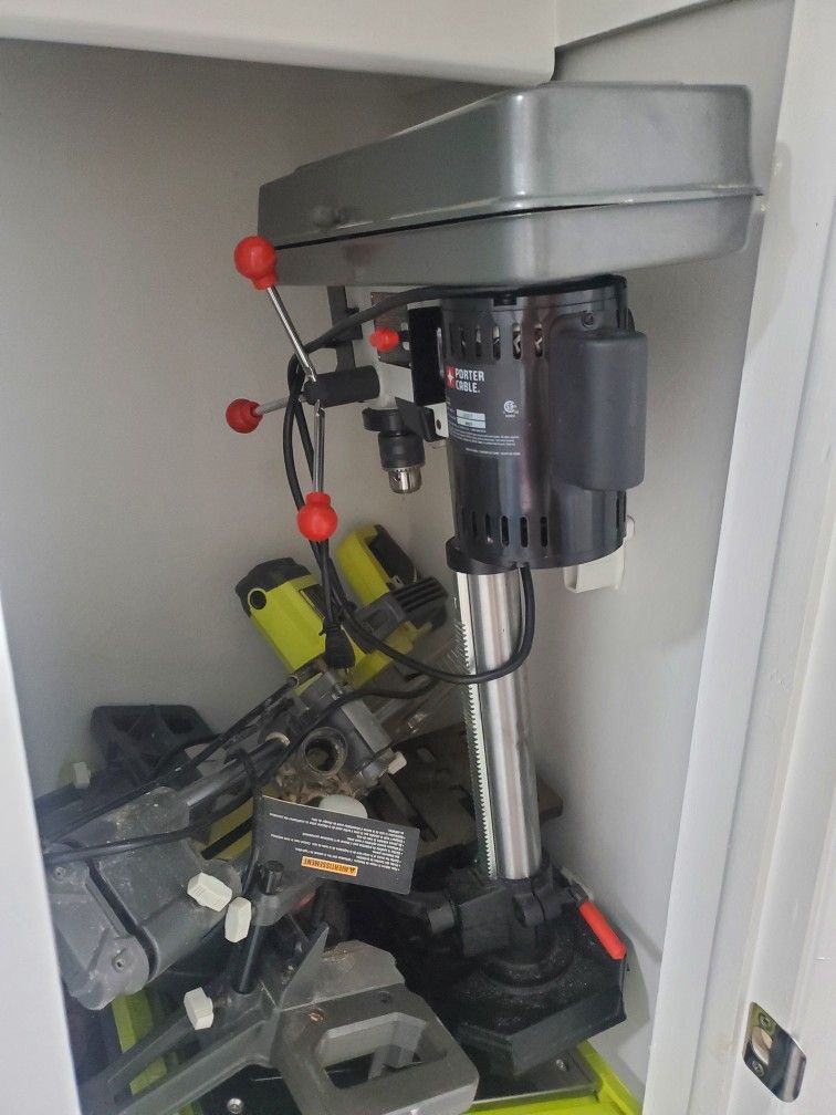 Porter Cable Drill Press, And Ryobi Table Saws