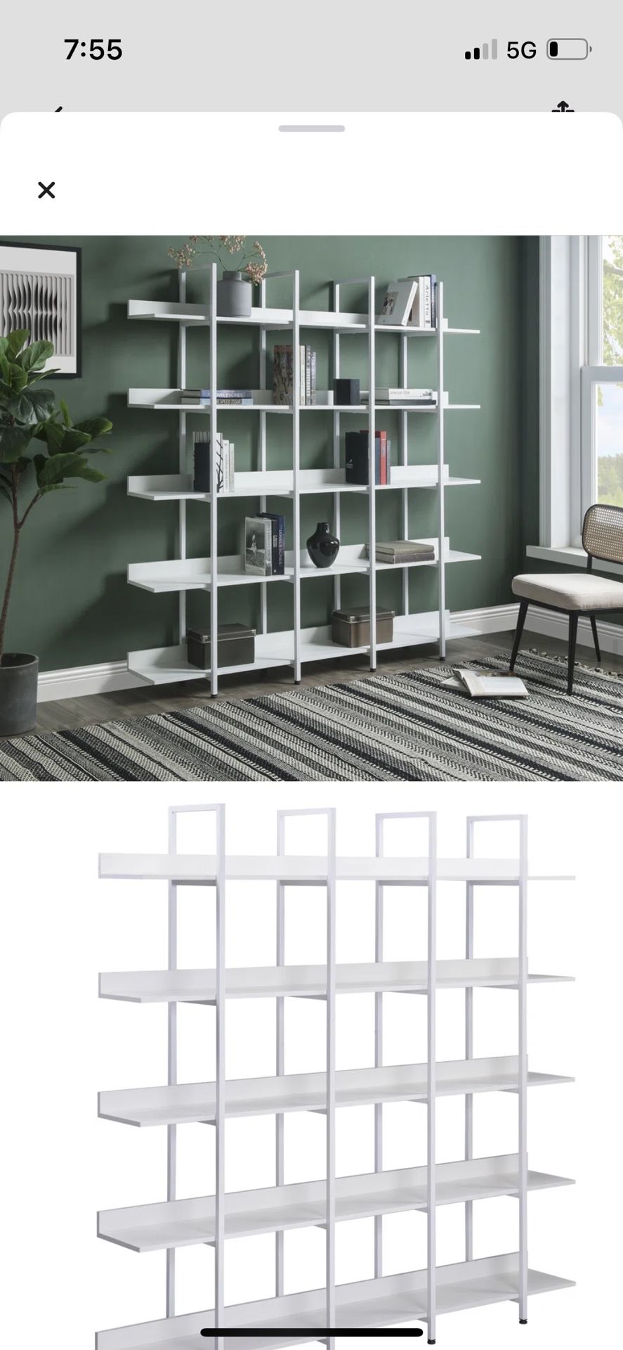 5 Tier Bookcase / Shelf