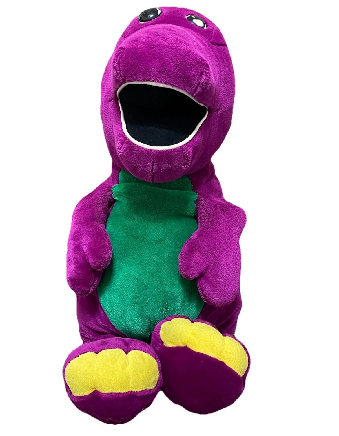 LYONS 26" Plush BARNEY The Purple Dinosaur Vintage Large Huge Jumbo Stuffed Toy