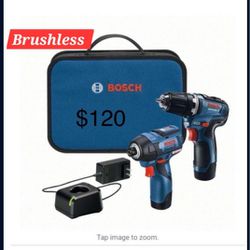 Bosch Drill Set New Brushless $120.00 12v