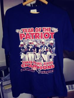 Patriot collector's Superbowl championship shirtshirt