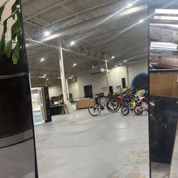 M-71" x 32" Arch Full-Length Mirror, Black  Frame, Free Standing & Hanging Mounted for Living Room & Bedroom