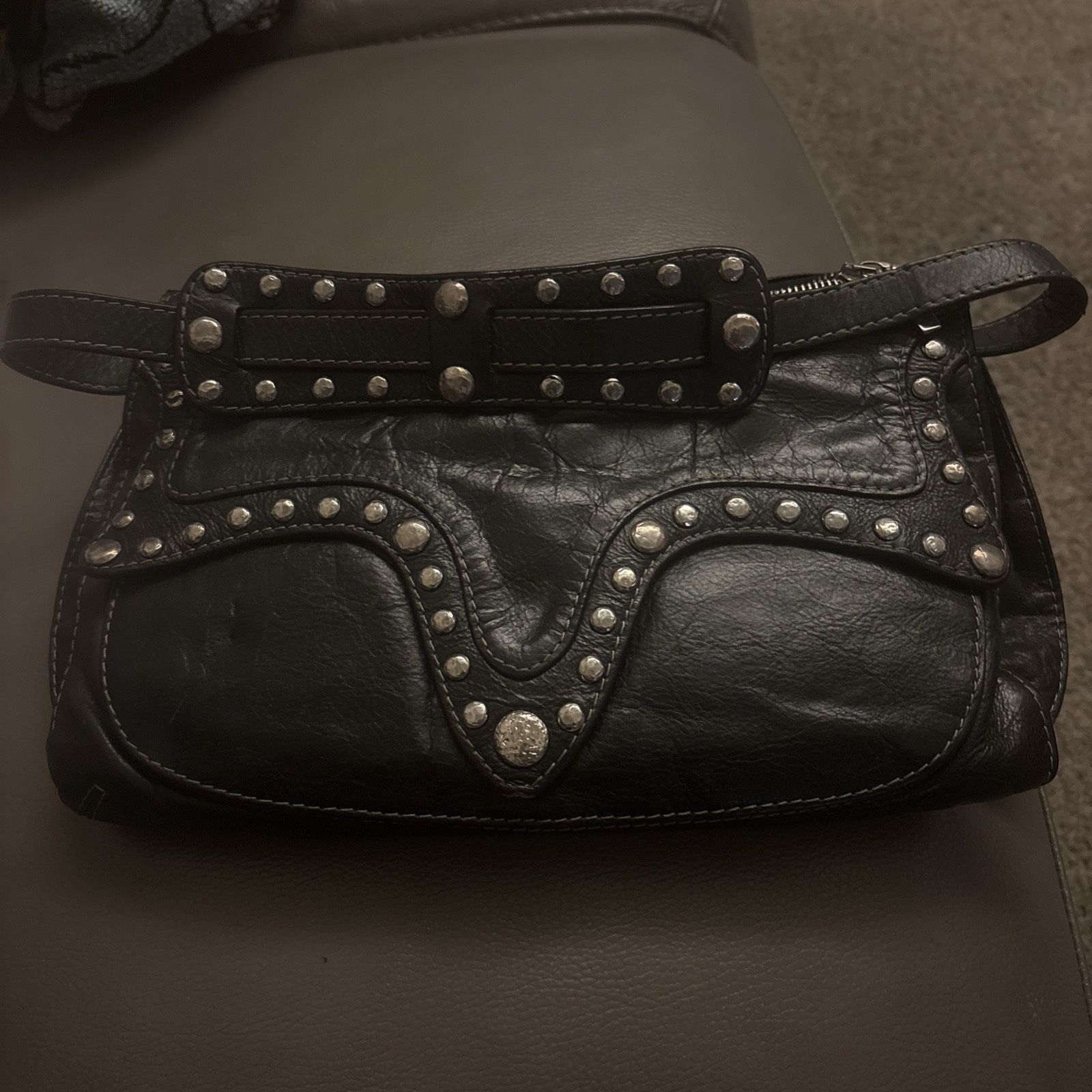 Roberto Cavalli Leather Studded Bag