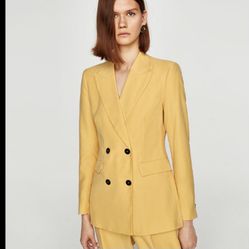 Zara jacket blazer yellow/mustard