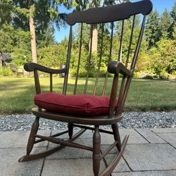 solid wood rocking chair