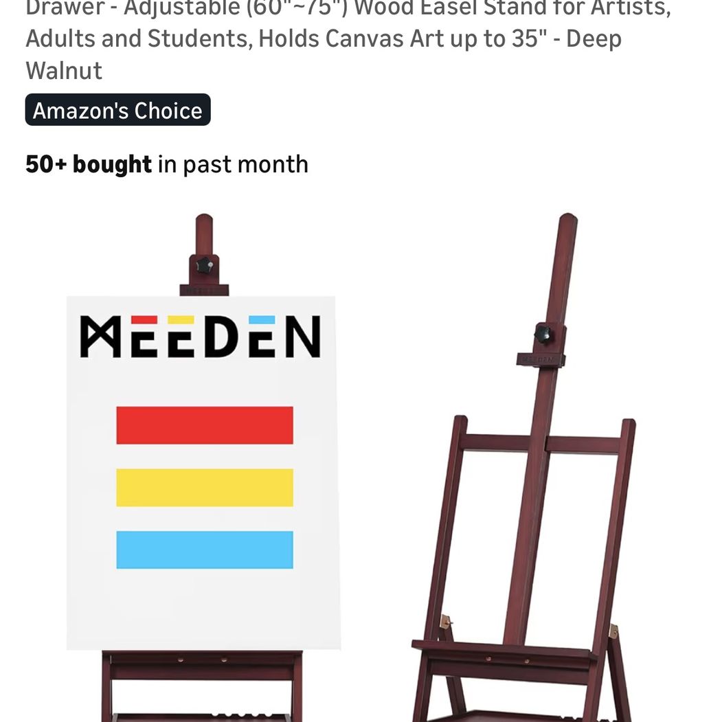 Foldable wood easel