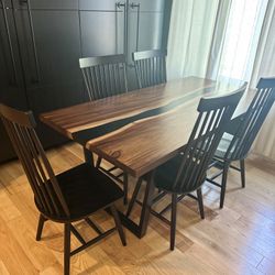 World Market Solid Wood Dining Set