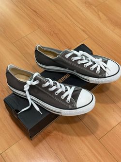 CONVERSE” low top  shoe  / .     UNISEX”   Men’s size 8.  Women size 10.