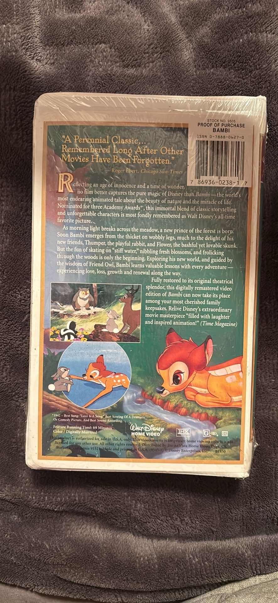 Walt Disney Bambi Fully Restored 55th Anniversary Limited Edition