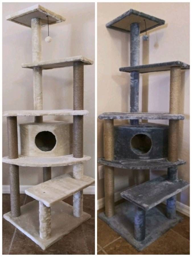 *NEW* ASSEMBLED Kitty Cat Condo Tree Tower Scratching Post (🐈's up to 40lbs)