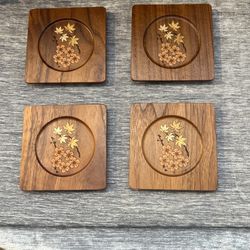 Hakone Marquetry Inlaid Wood Coasters 