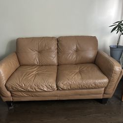 Used leather Love Seat For 2
