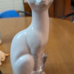 Porcelain Cat Figurine